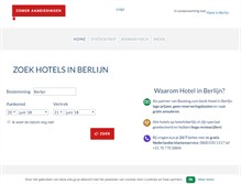 Tablet Screenshot of hotelinberlijn.nl